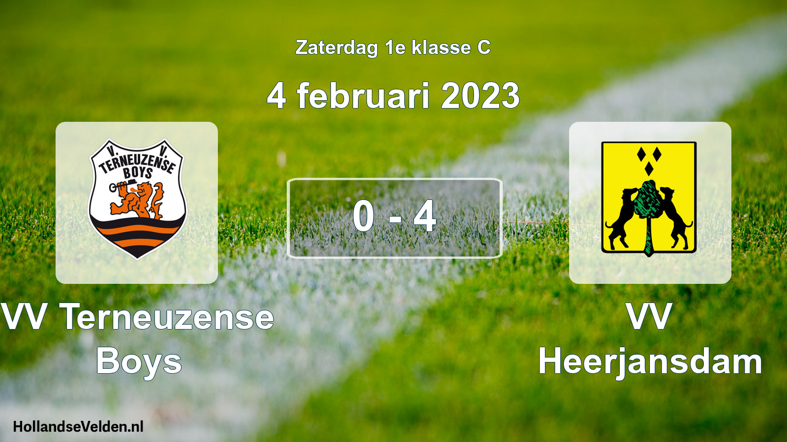 Total number of matches played: VV Terneuzense Boys - VV Heerjansdam 0 - 4 (4 February 2023)