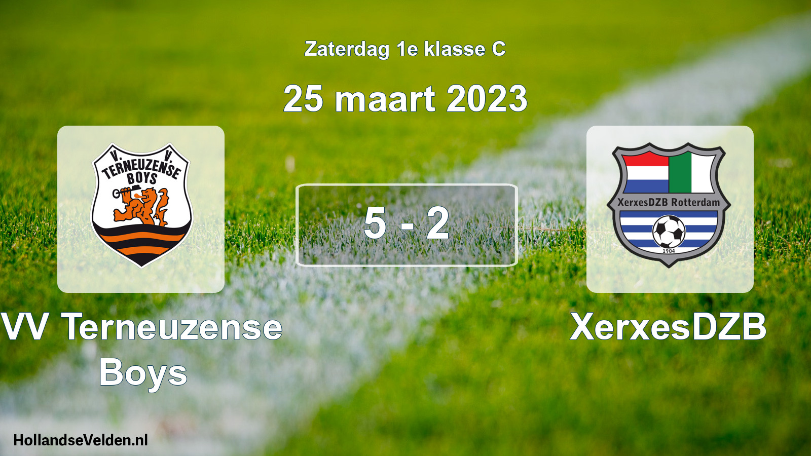 Total number of matches played: VV Terneuzense Boys - XerxesDZB 5 - 2 (25 March 2023)