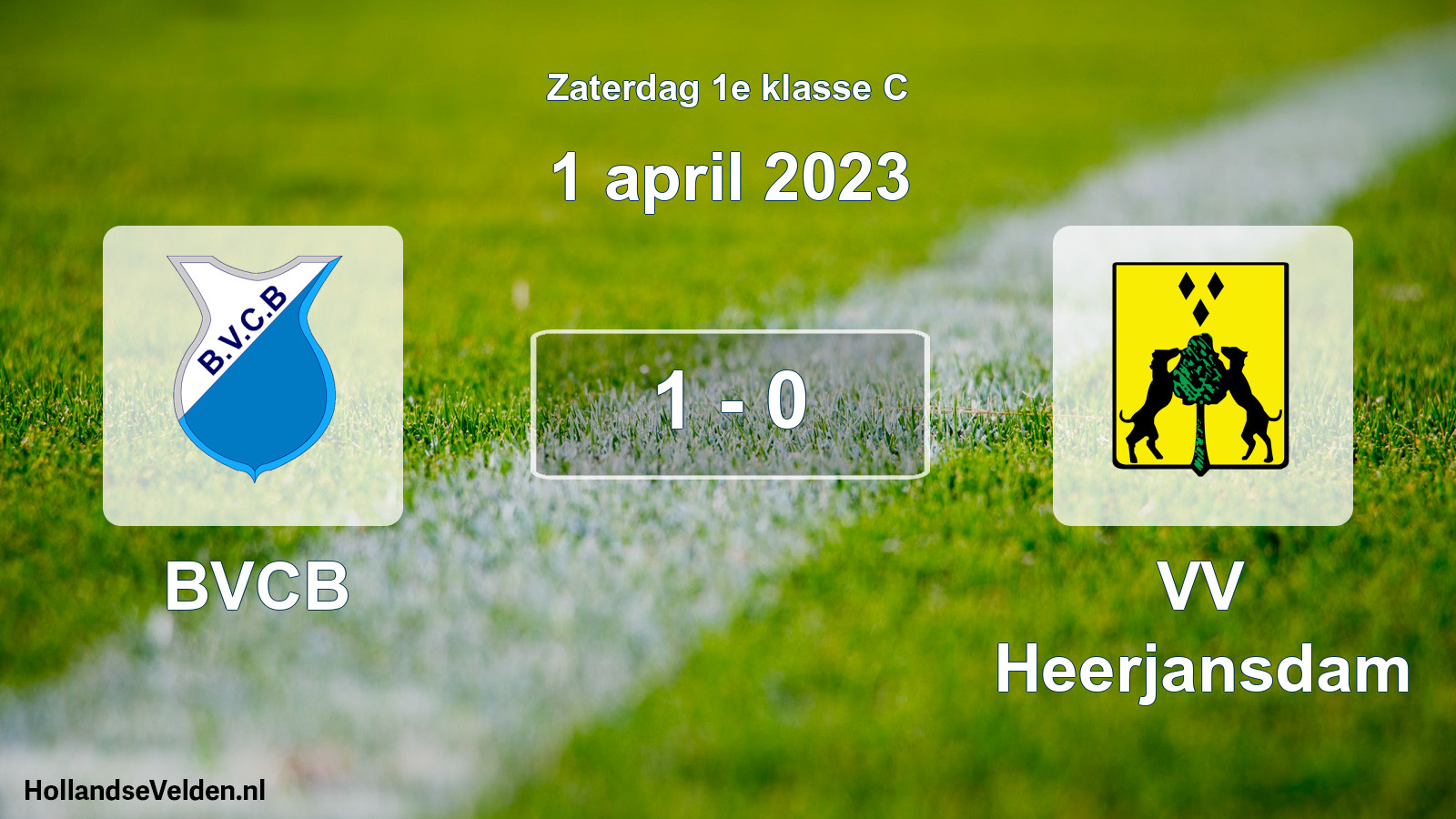 Total number of matches played: BVCB - VV Heerjansdam 1 - 0 (1 April 2023)