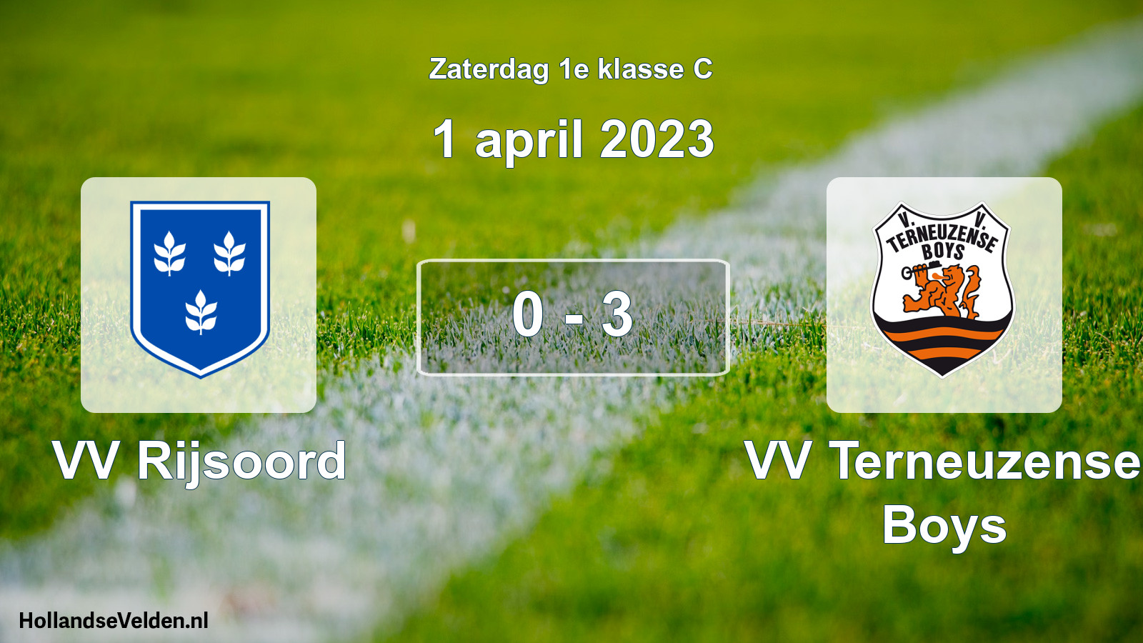 Total number of matches played: VV Rijsoord - VV Terneuzense Boys 0 - 3 (1 April 2023)