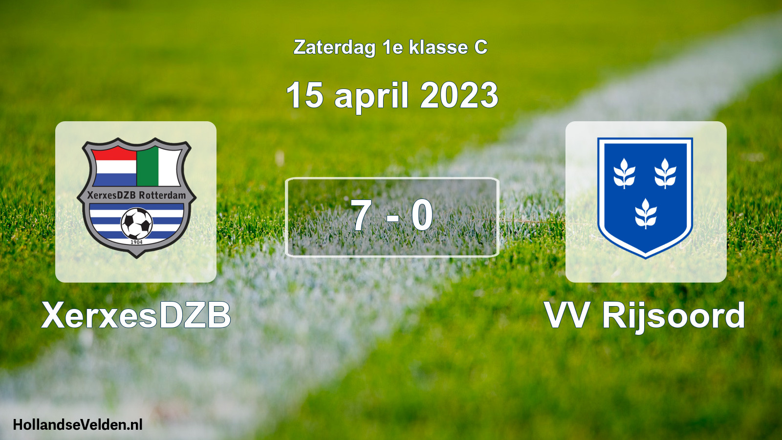 Total number of matches played: XerxesDZB - VV Rijsoord 7 - 0 (15 April 2023)