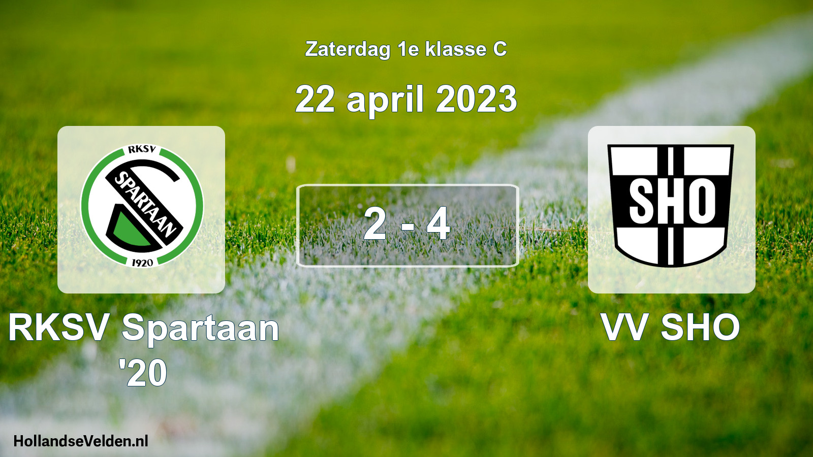 Total number of matches played: RKSV Spartaan '20 - VV SHO 2 - 4 (22 April 2023)