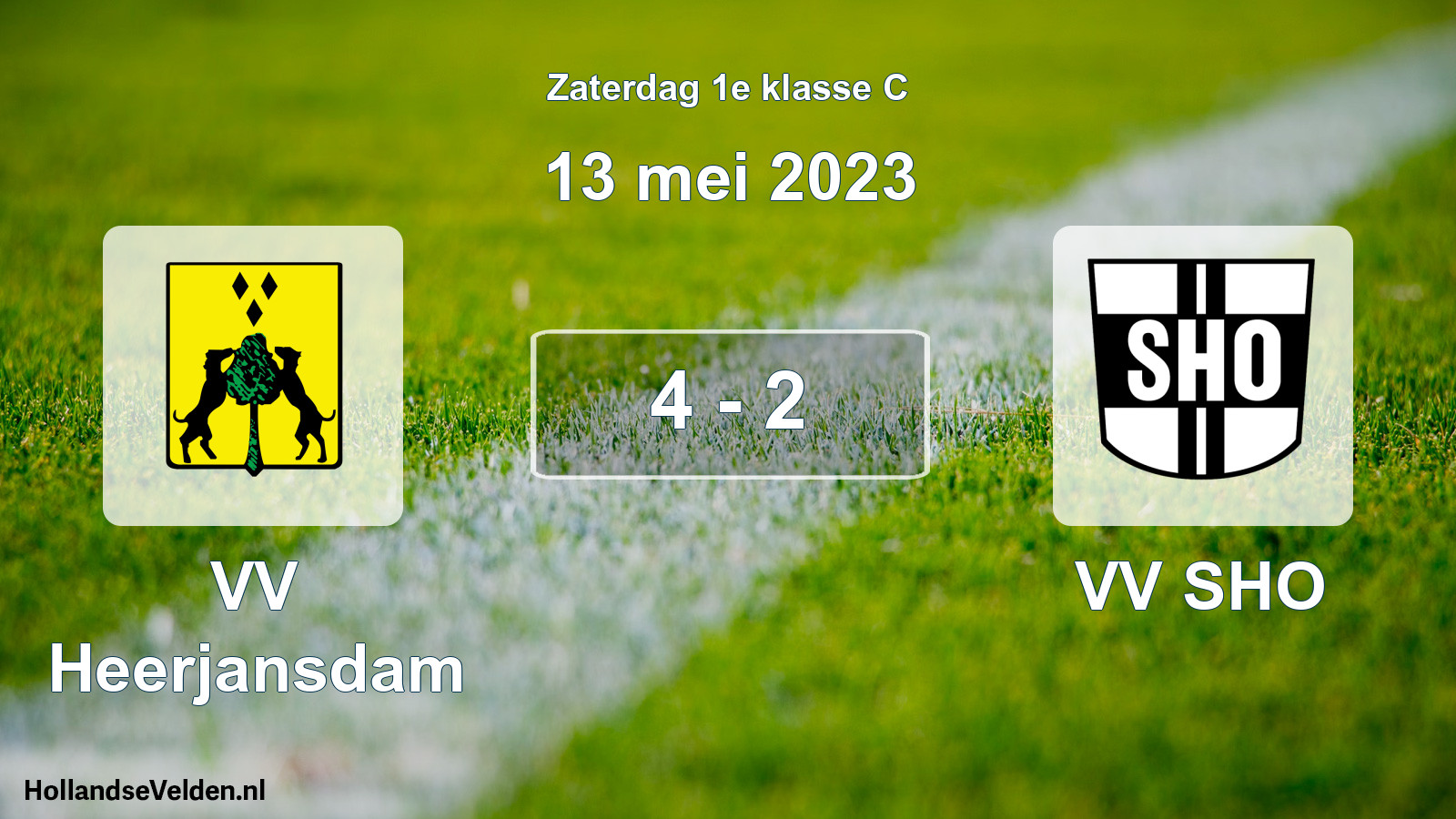 Total number of matches played: VV Heerjansdam - VV SHO 4 - 2 (13 May 2023)