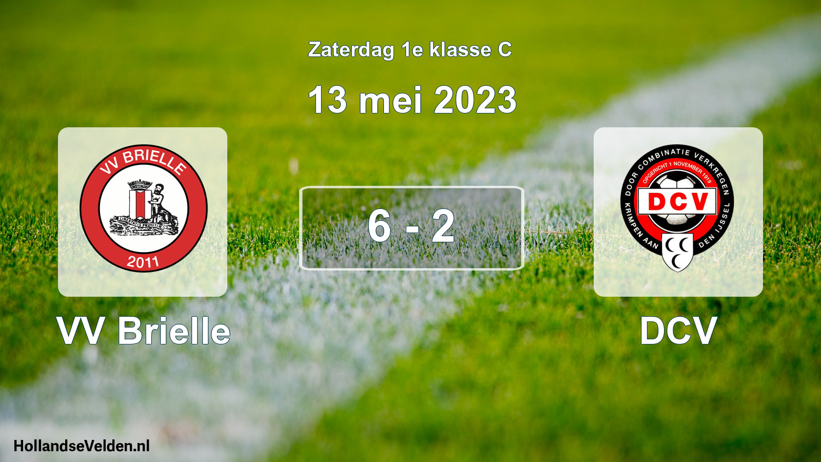 Total number of matches played: VV Brielle - DCV 6 - 2 (13 May 2023)