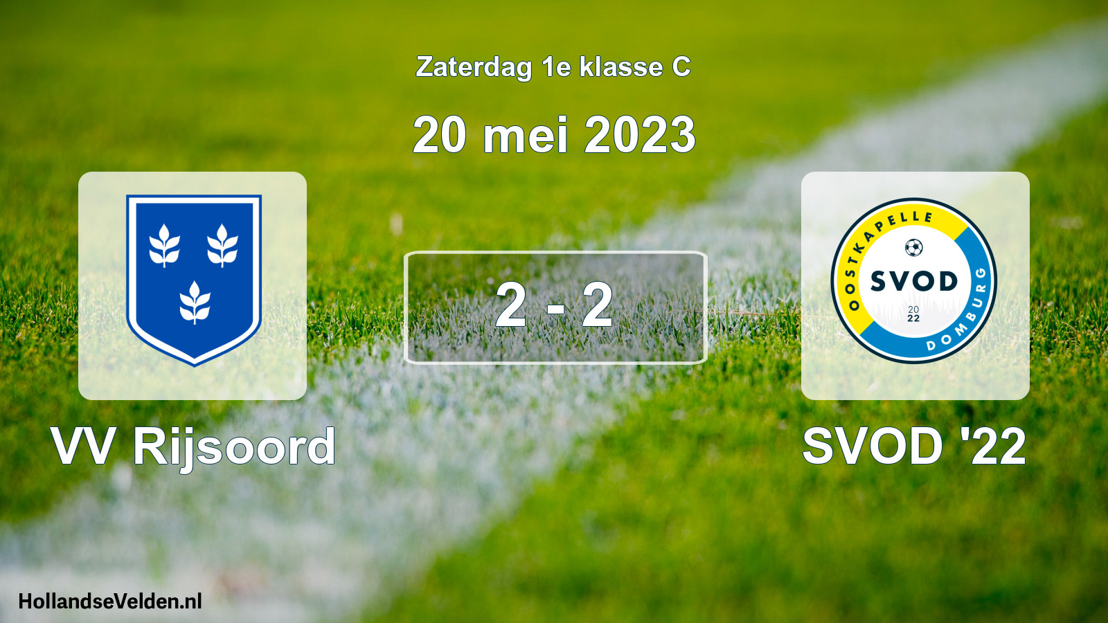 Total number of matches played: VV Rijsoord - SVOD '22 2 - 2 (20 May 2023)