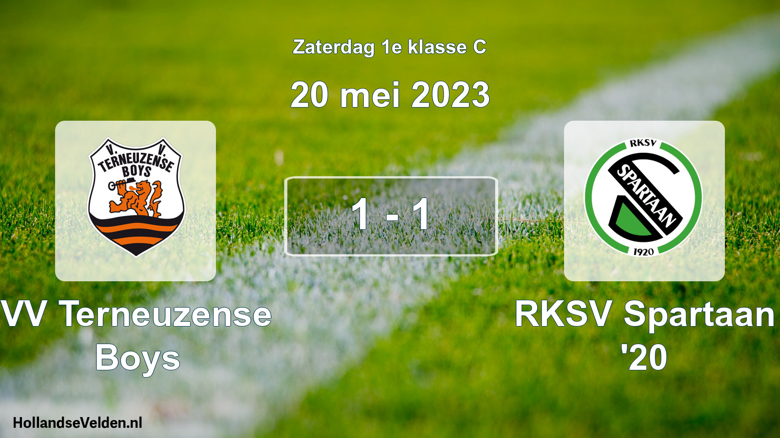 Total number of matches played: VV Terneuzense Boys - RKSV Spartaan '20 1 - 1 (20 May 2023)