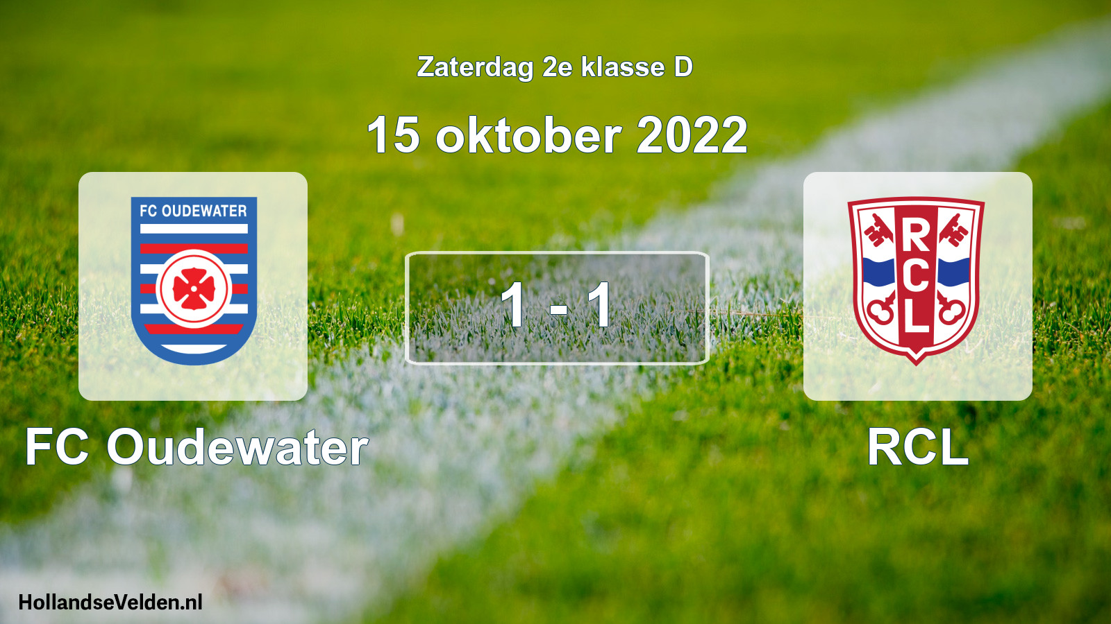 Total number of matches played: FC Oudewater - RCL 1 - 1 (15 October 2022)