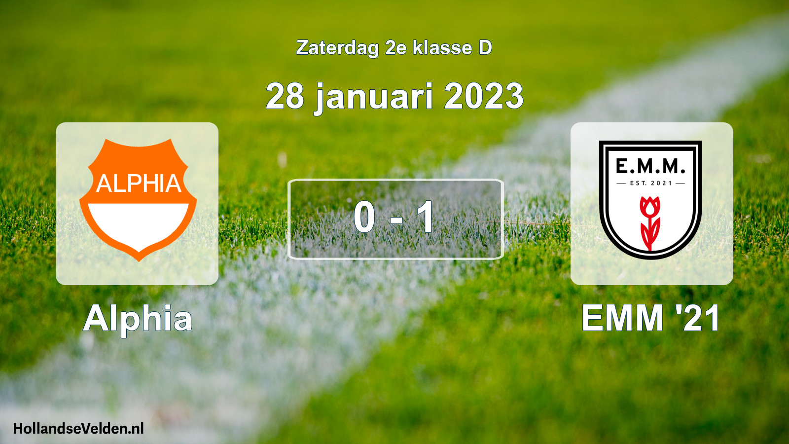 Total number of matches played: Alphia - EMM '21 0 - 1 (28 January 2023)