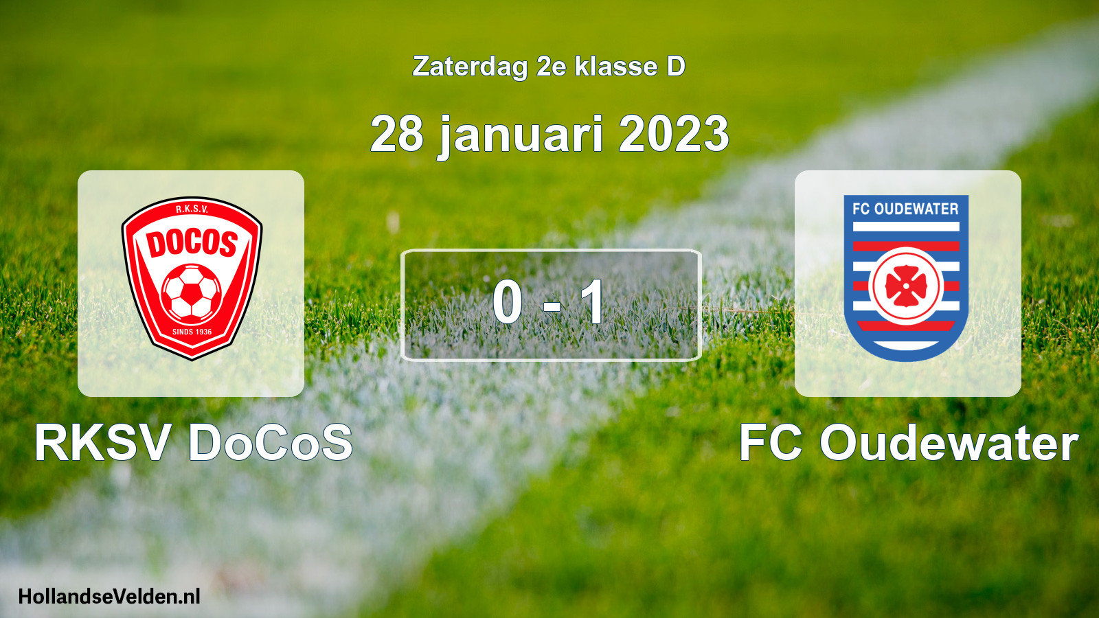 Total number of matches played: RKSV DoCoS - FC Oudewater 0 - 1 (28 January 2023)