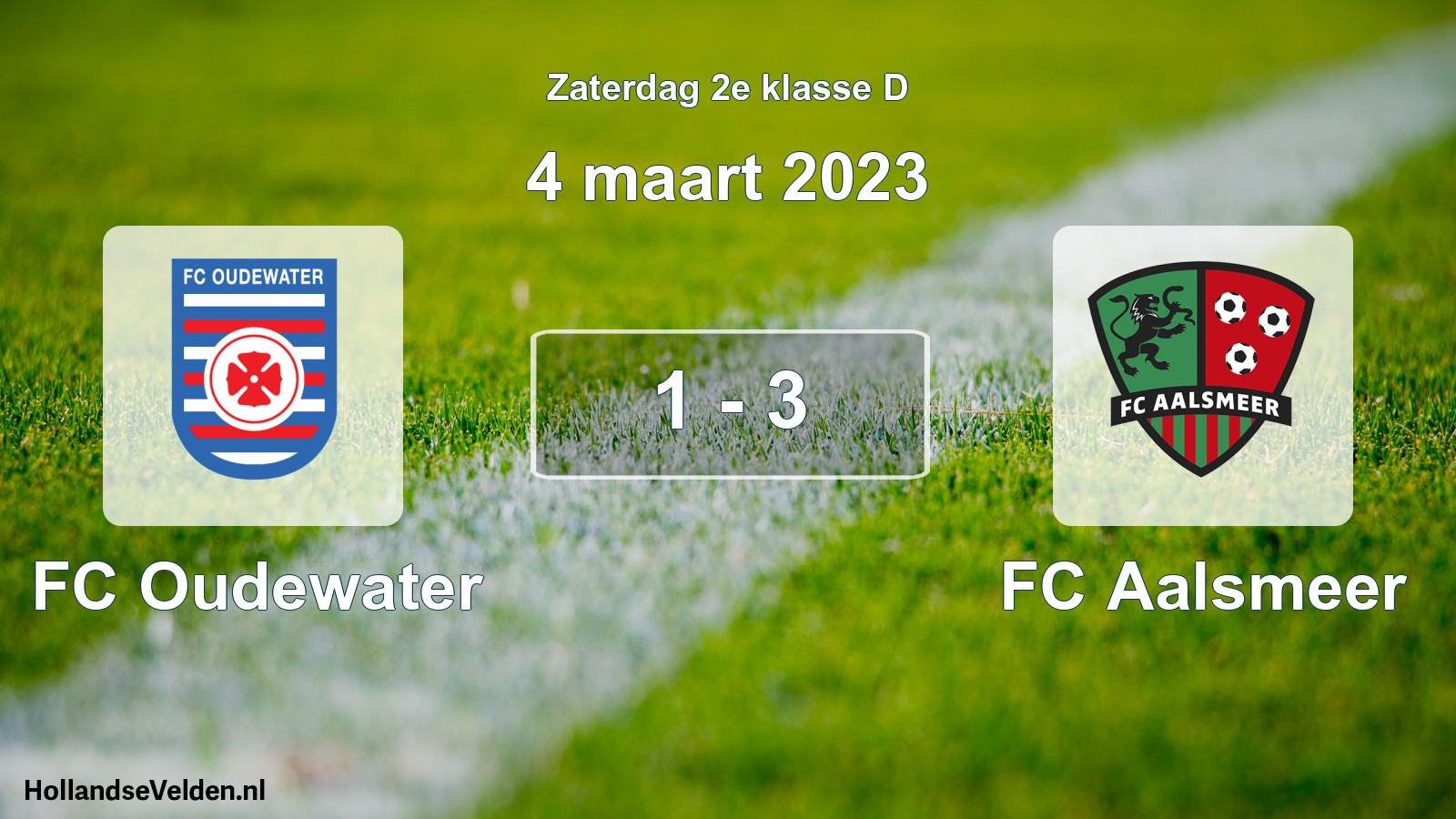 Total number of matches played: FC Oudewater - FC Aalsmeer 1 - 3 (4 March 2023)