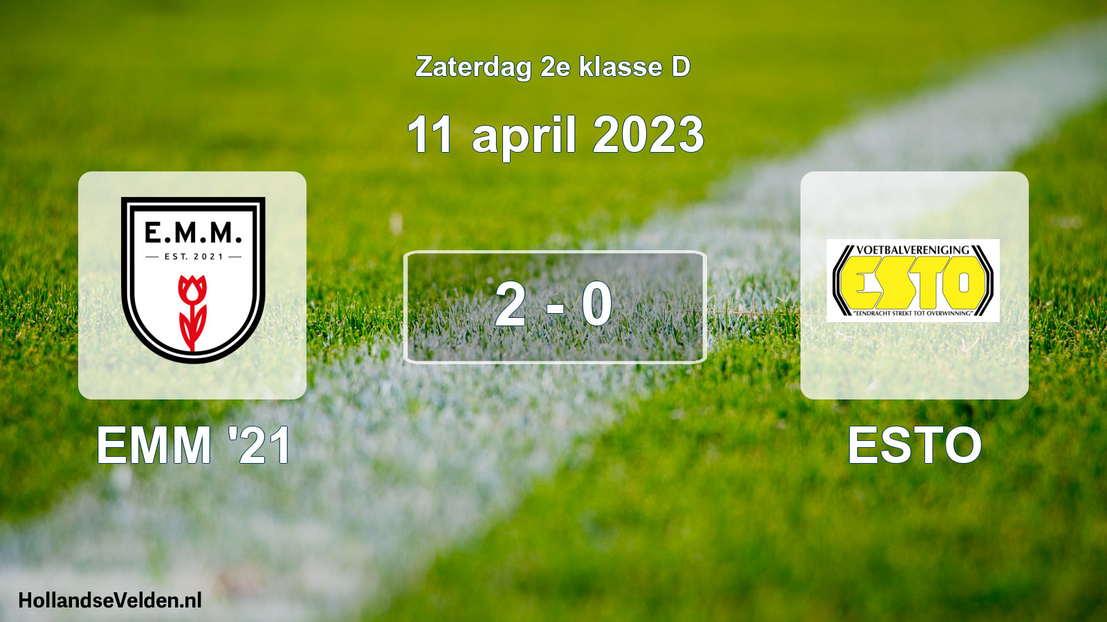 Total number of matches played: EMM '21 - ESTO 2 - 0 (11 April 2023)
