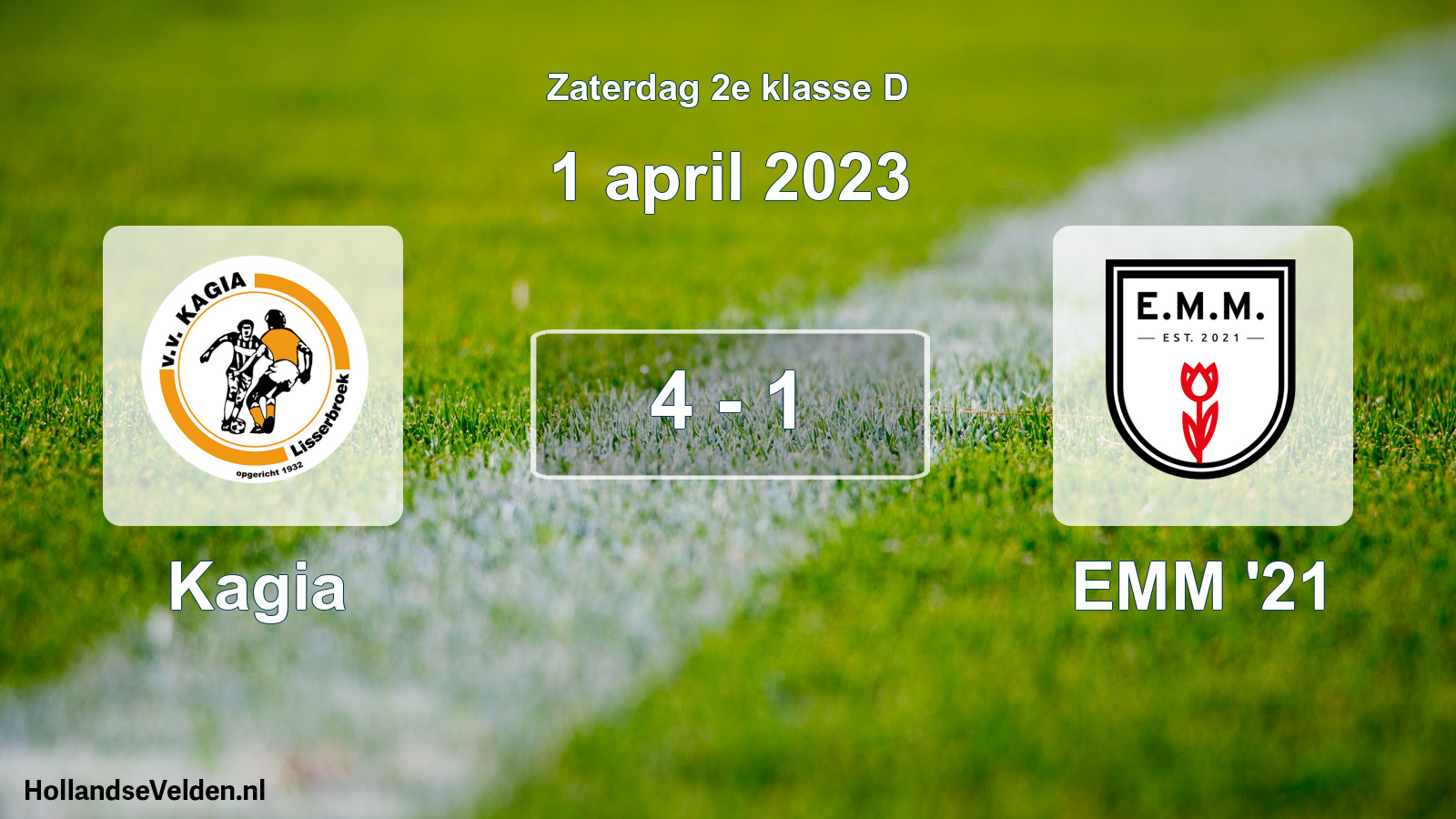 Total number of matches played: Kagia - EMM '21 4 - 1 (1 April 2023)
