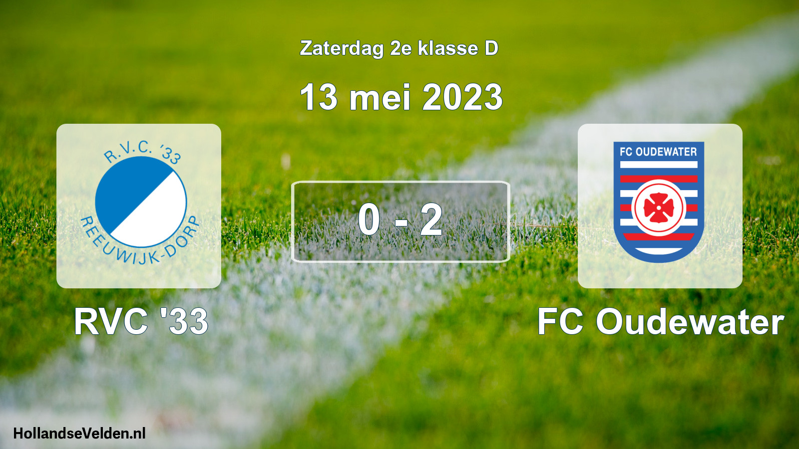 Total number of matches played: RVC '33 - FC Oudewater 0 - 2 (13 May 2023)