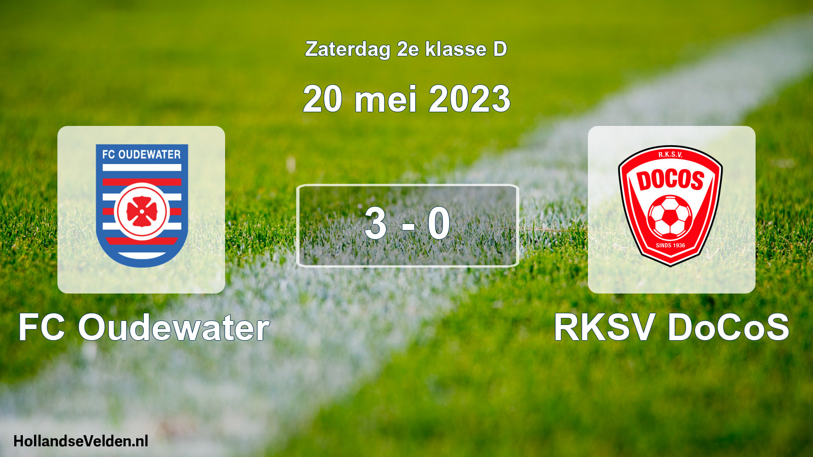 Total number of matches played: FC Oudewater - RKSV DoCoS 3 - 0 (20 May 2023)