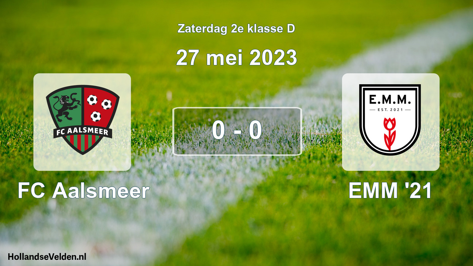 Total number of matches played: FC Aalsmeer - EMM '21 0 - 0 (27 May 2023)