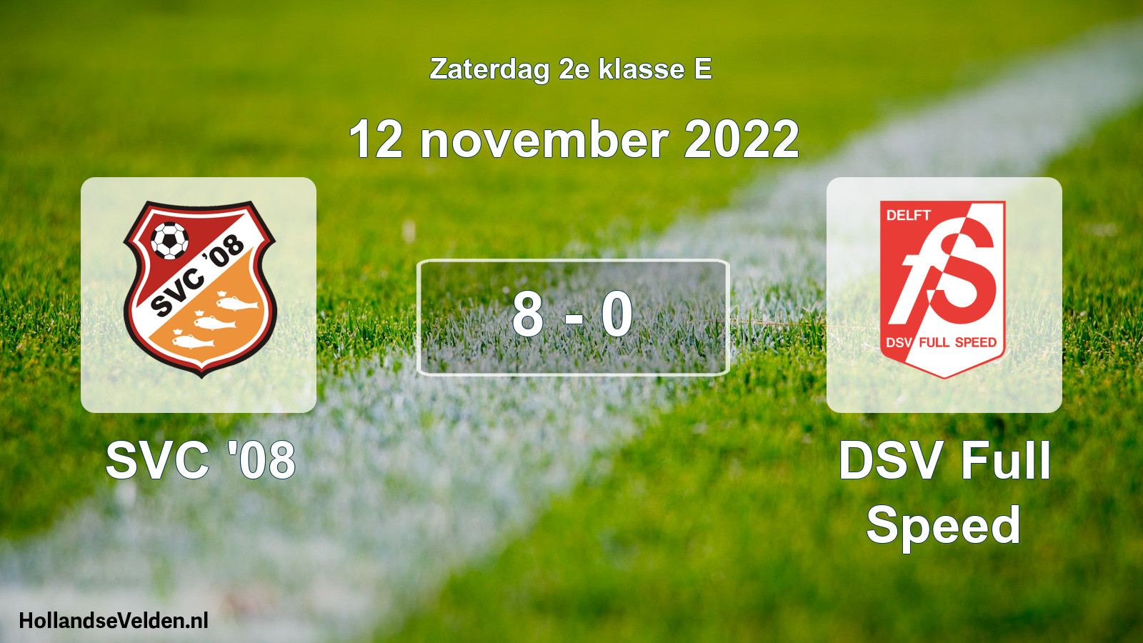 Total number of matches played: SVC '08 - DSV Full Speed 8 - 0 (12 November 2022)