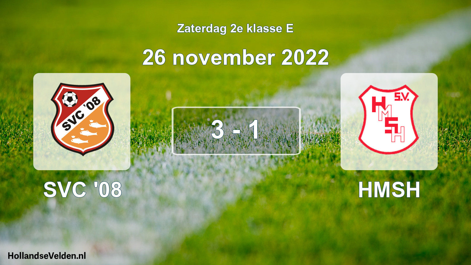 Total number of matches played: SVC '08 - HMSH 3 - 1 (26 November 2022)