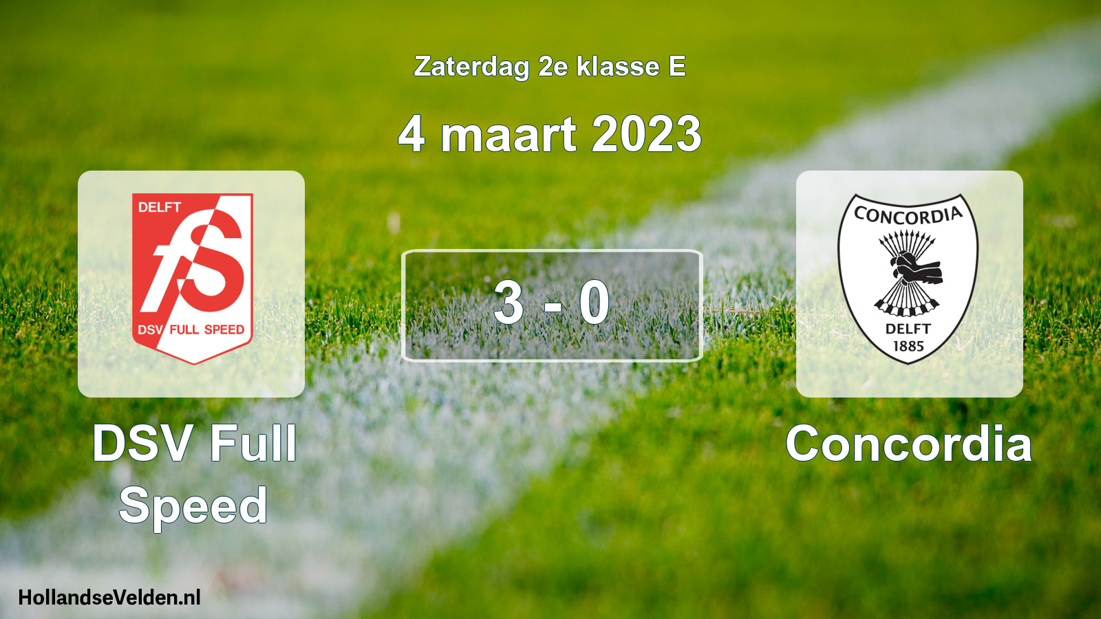 Total number of matches played: DSV Full Speed - Concordia 3 - 0 (4 March 2023)