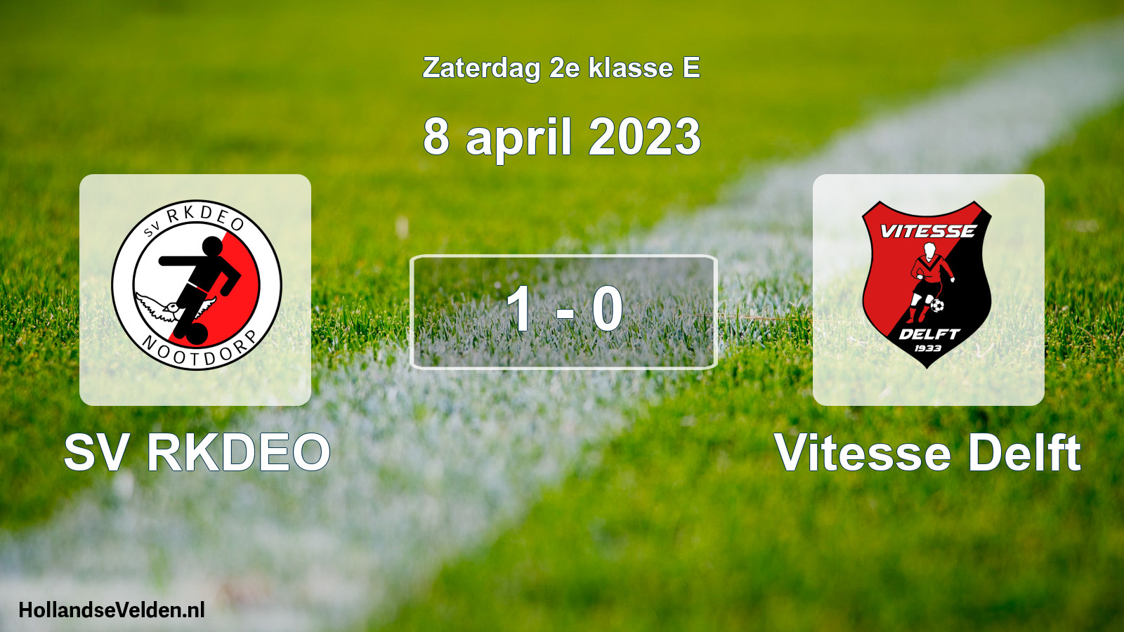 Total number of matches played: SV RKDEO - Vitesse Delft 1 - 0 (8 April 2023)