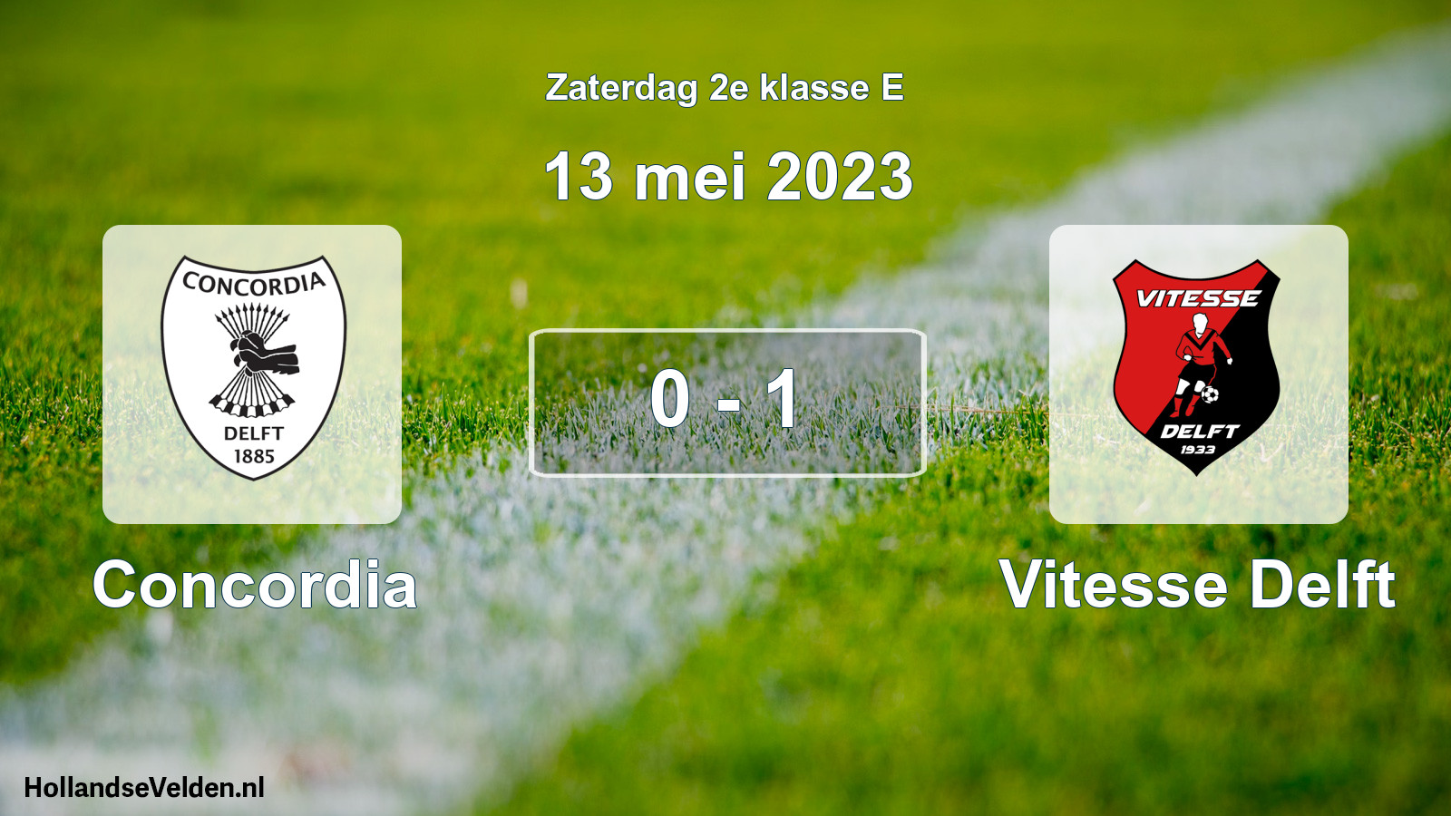 Total number of matches played: Concordia - Vitesse Delft 0 - 1 (13 May 2023)
