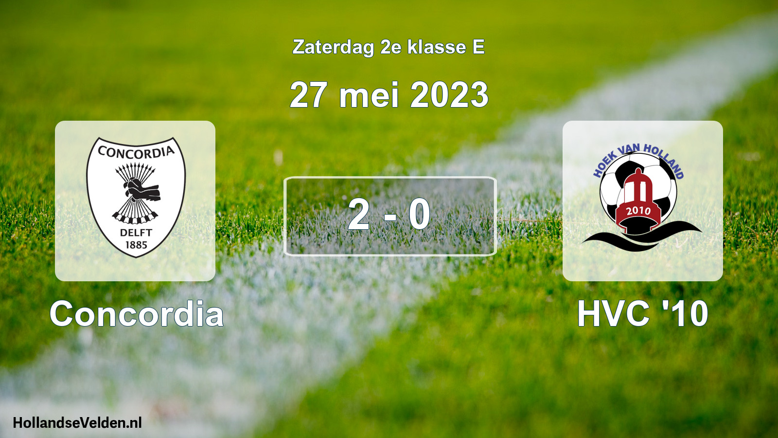 Total number of matches played: Concordia - HVC '10 2 - 0 (27 May 2023)
