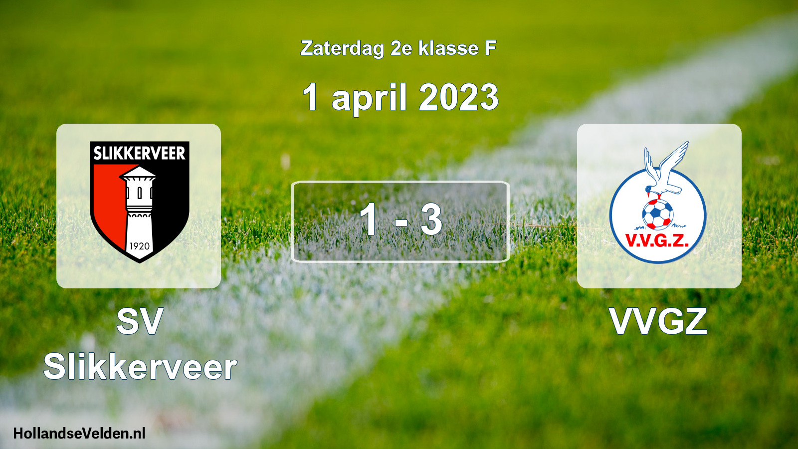 Total number of matches played: SV Slikkerveer - VVGZ 1 - 3 (1 April 2023)