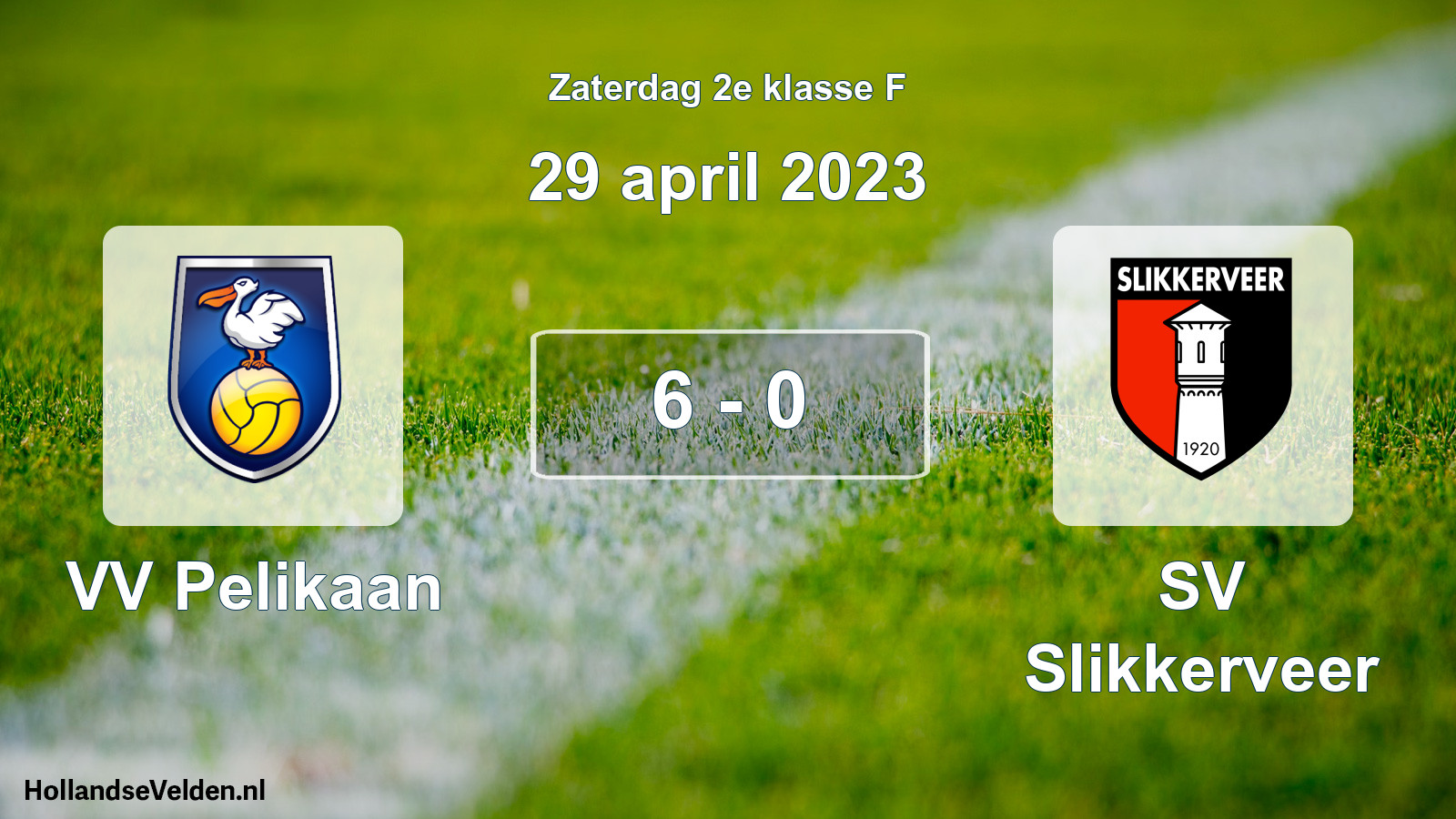 Total number of matches played: VV Pelikaan - SV Slikkerveer 6 - 0 (29 April 2023)