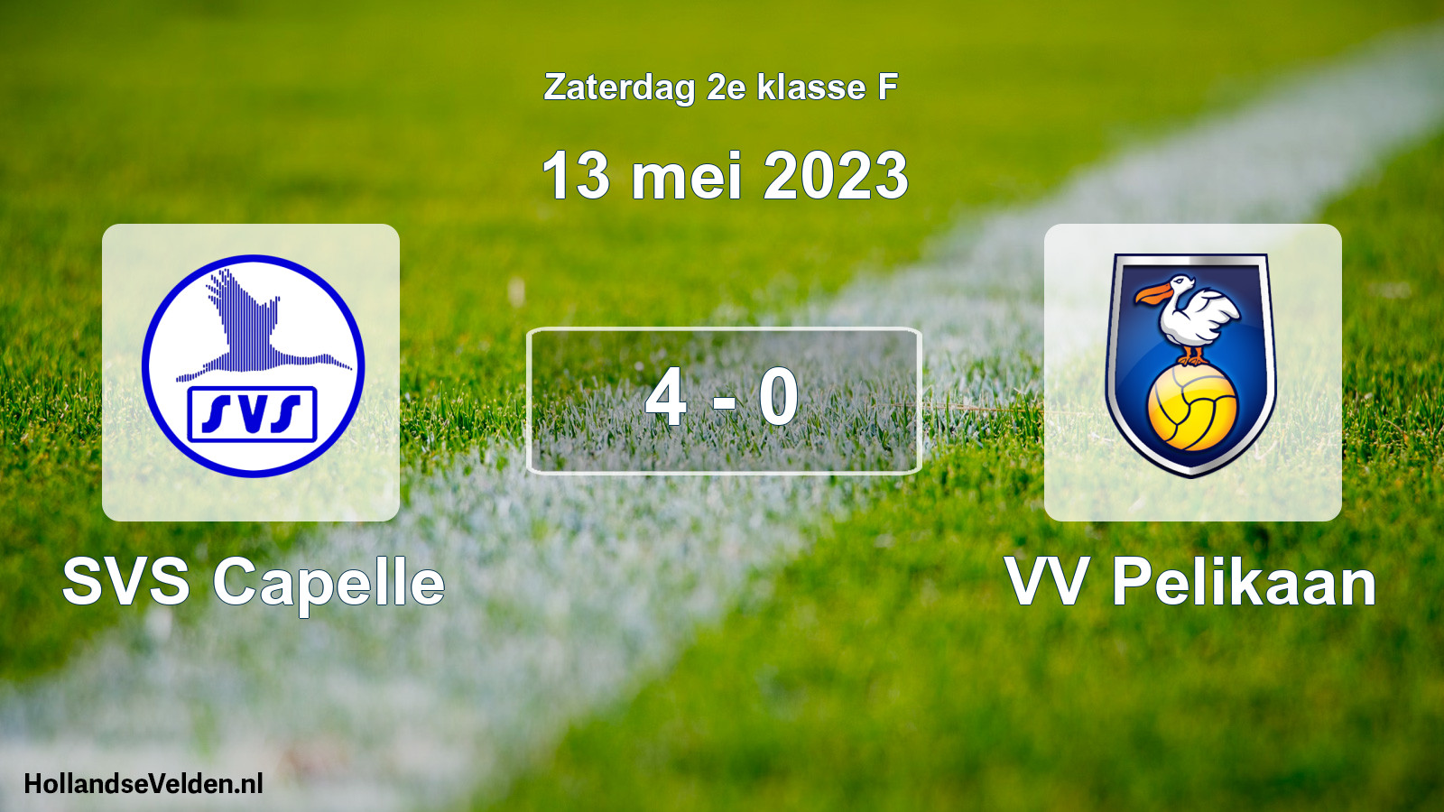 Total number of matches played: SVS Capelle - VV Pelikaan 4 - 0 (13 May 2023)