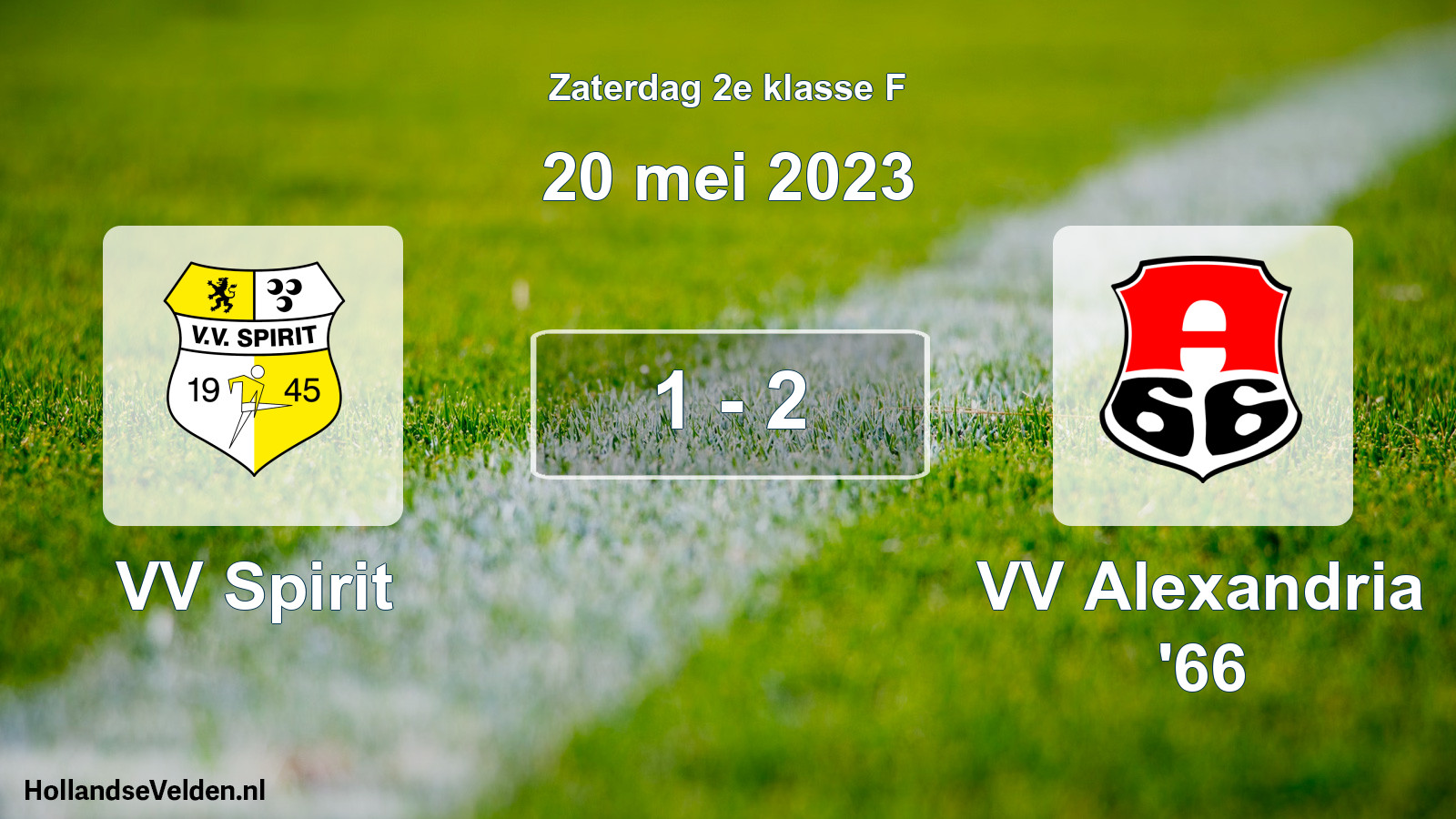 Total number of matches played: VV Spirit - VV Alexandria '66 1 - 2 (20 May 2023)