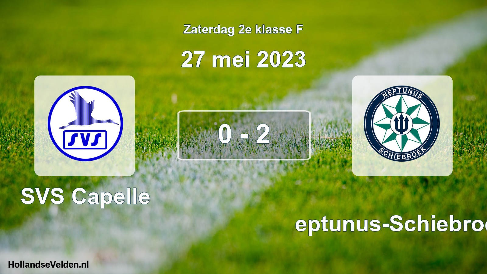 Total number of matches played: SVS Capelle - Neptunus-Schiebroek 0 - 2 (27 May 2023)