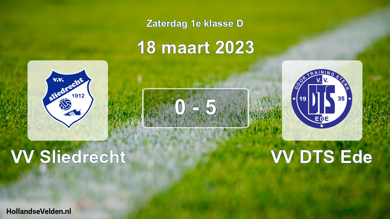 Total number of matches played: VV Sliedrecht - VV DTS Ede 0 - 5 (18 March 2023)