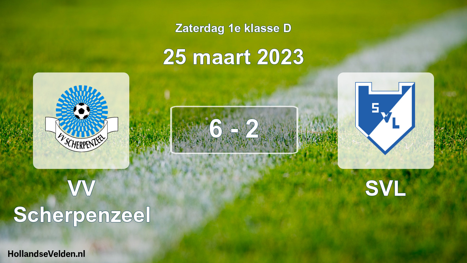 Total number of matches played: VV Scherpenzeel - SVL 6 - 2 (25 March 2023)