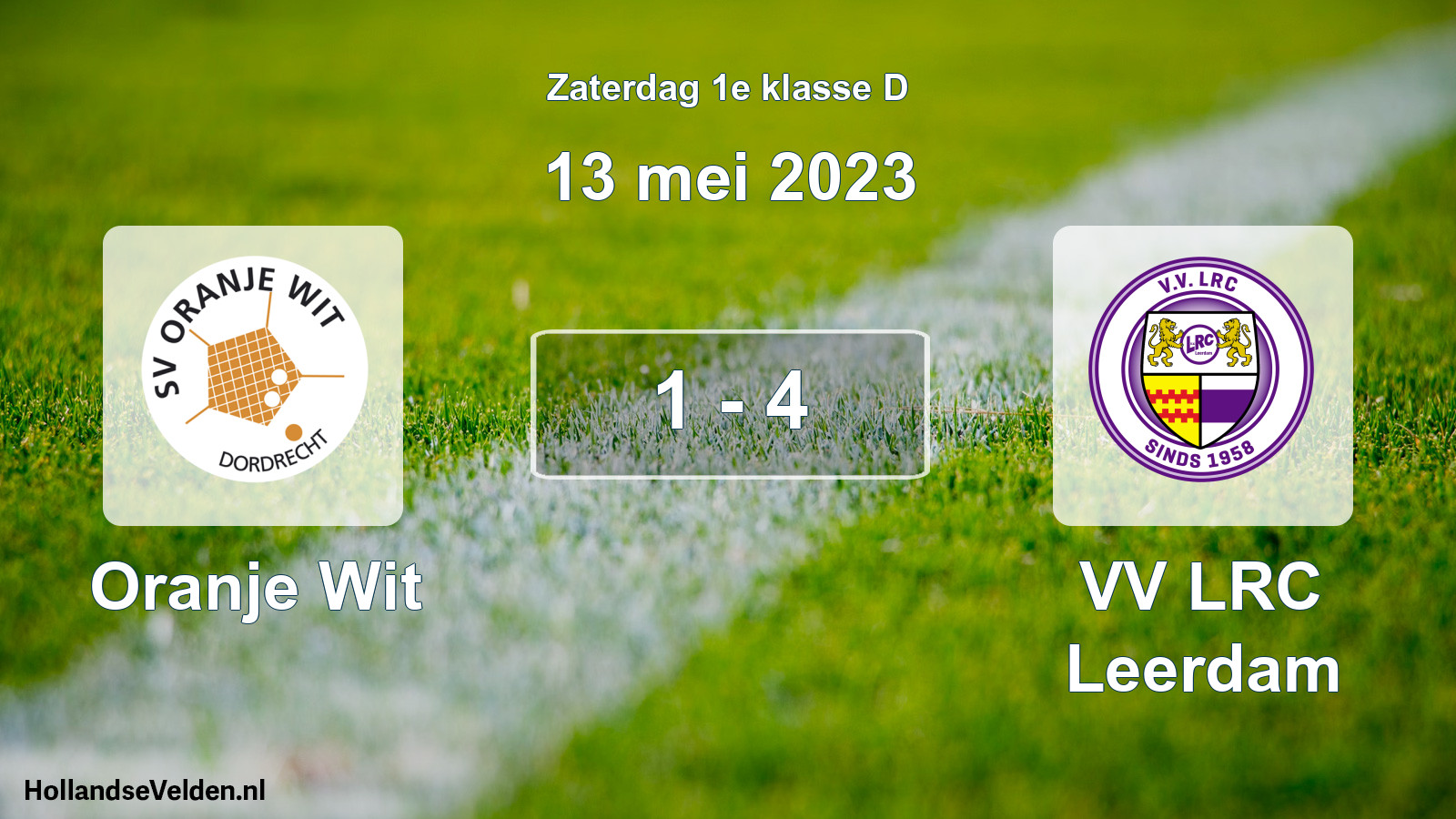 Total number of matches played: Oranje Wit - VV LRC Leerdam 1 - 4 (13 May 2023)