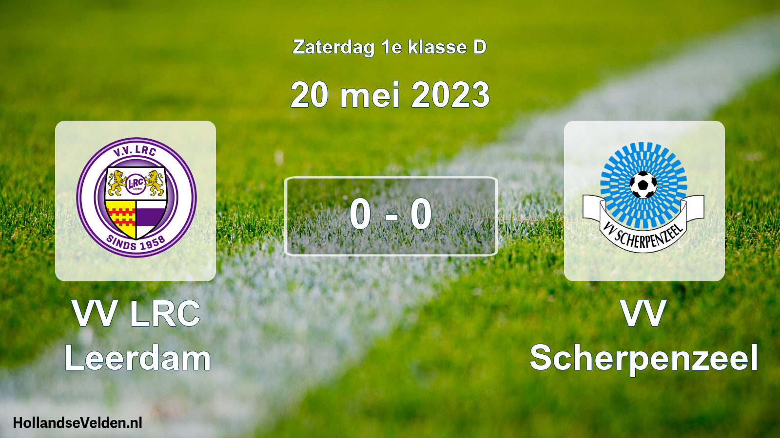 Total number of matches played: VV LRC Leerdam - VV Scherpenzeel 0 - 0 (20 May 2023)