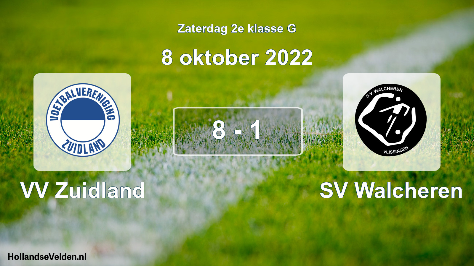 Total number of matches played: VV Zuidland - SV Walcheren 8 - 1 (8 October 2022)