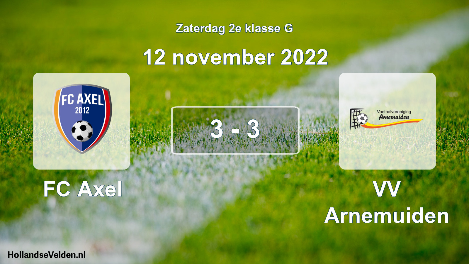 Total number of matches played: FC Axel - VV Arnemuiden 3 - 3 (12 November 2022)