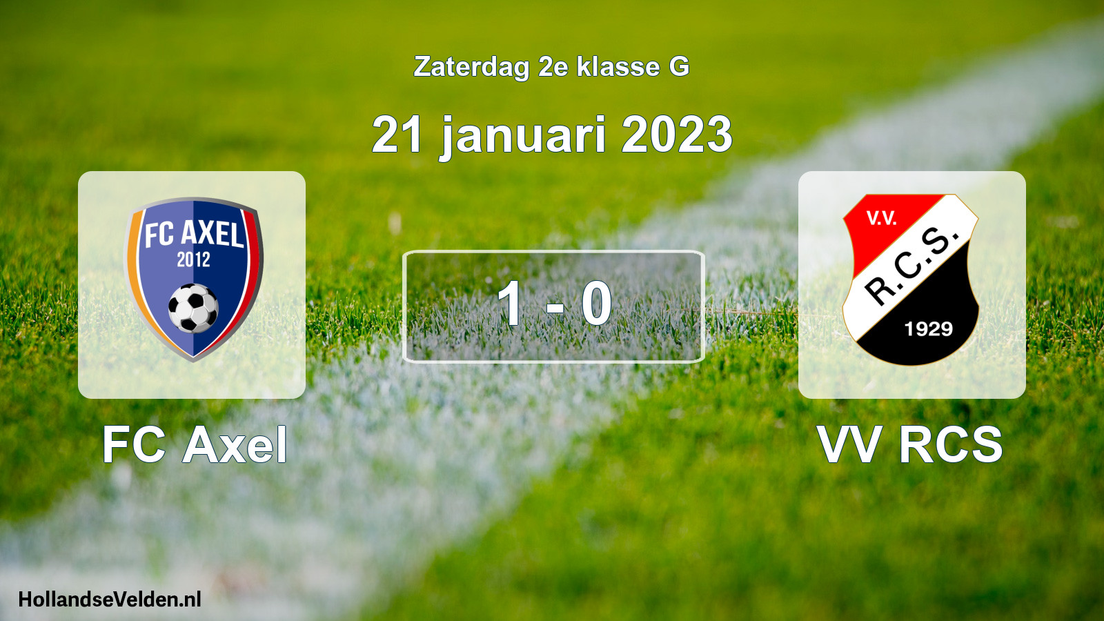 Total number of matches played: FC Axel - VV RCS 1 - 0 (21 January 2023)