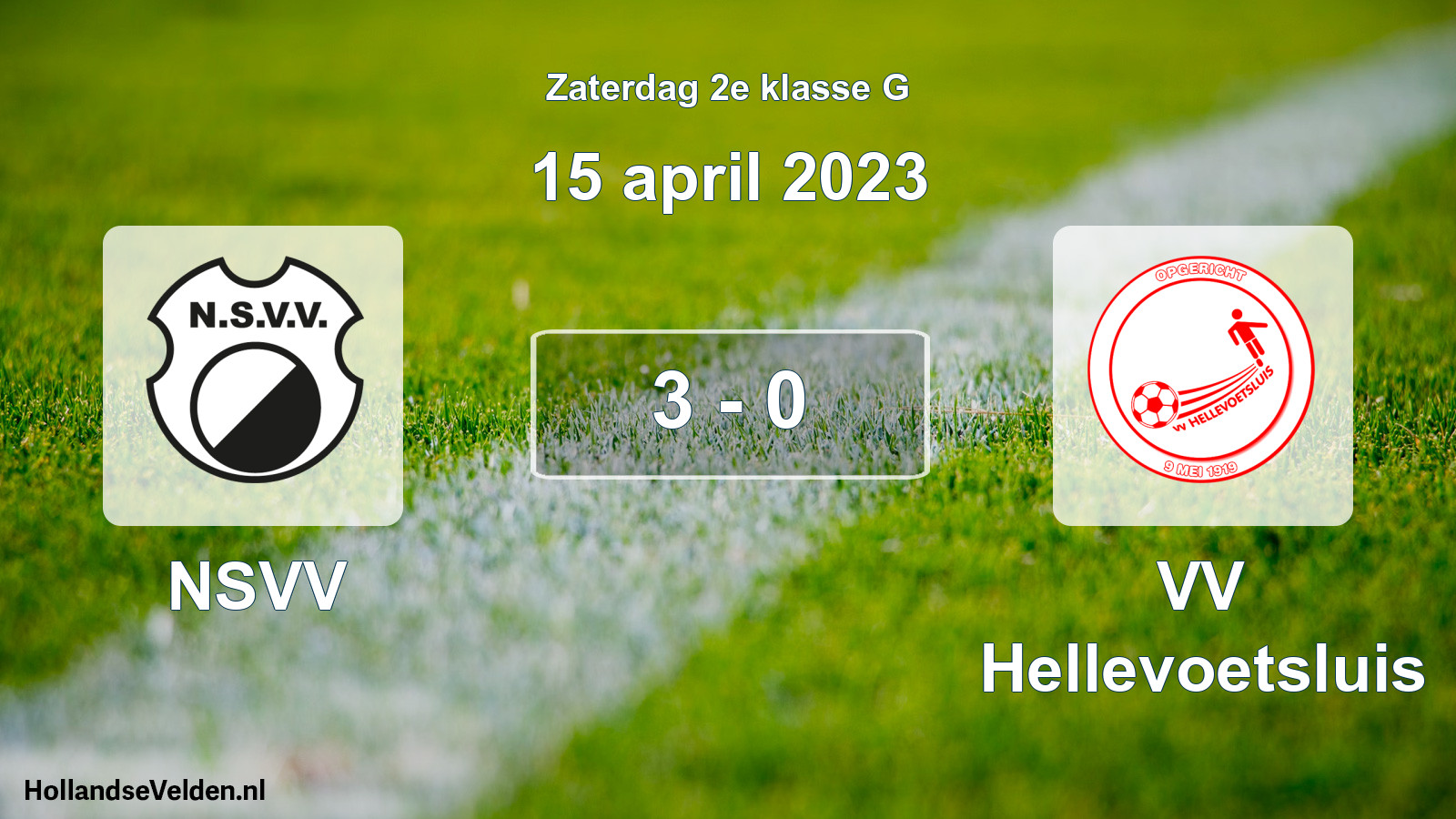 Total number of matches played: NSVV - VV Hellevoetsluis 3 - 0 (15 April 2023)