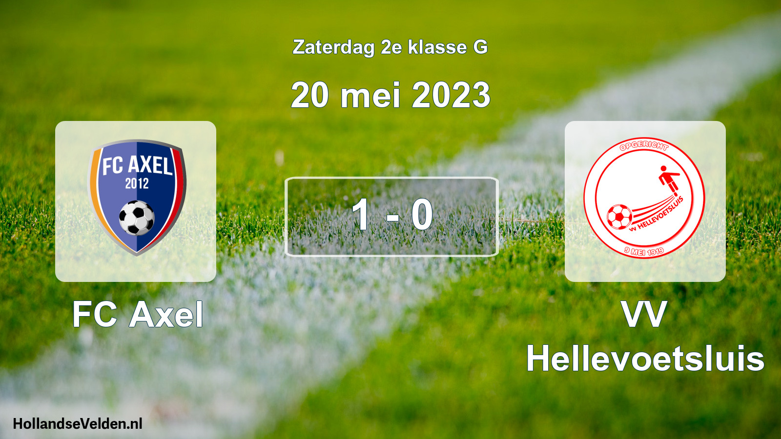 Total number of matches played: FC Axel - VV Hellevoetsluis 1 - 0 (20 May 2023)