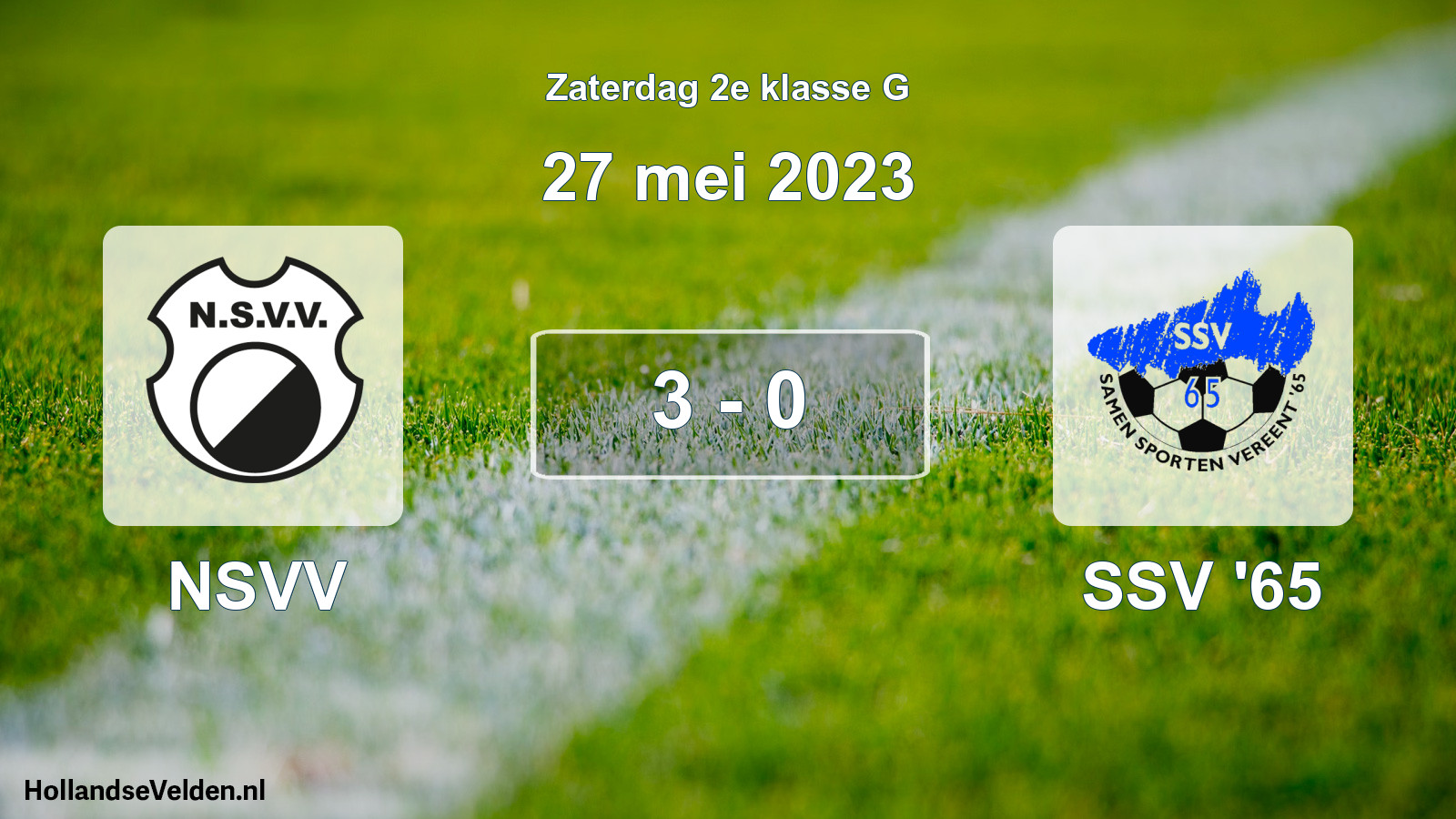 Total number of matches played: NSVV - SSV '65 3 - 0 (27 May 2023)