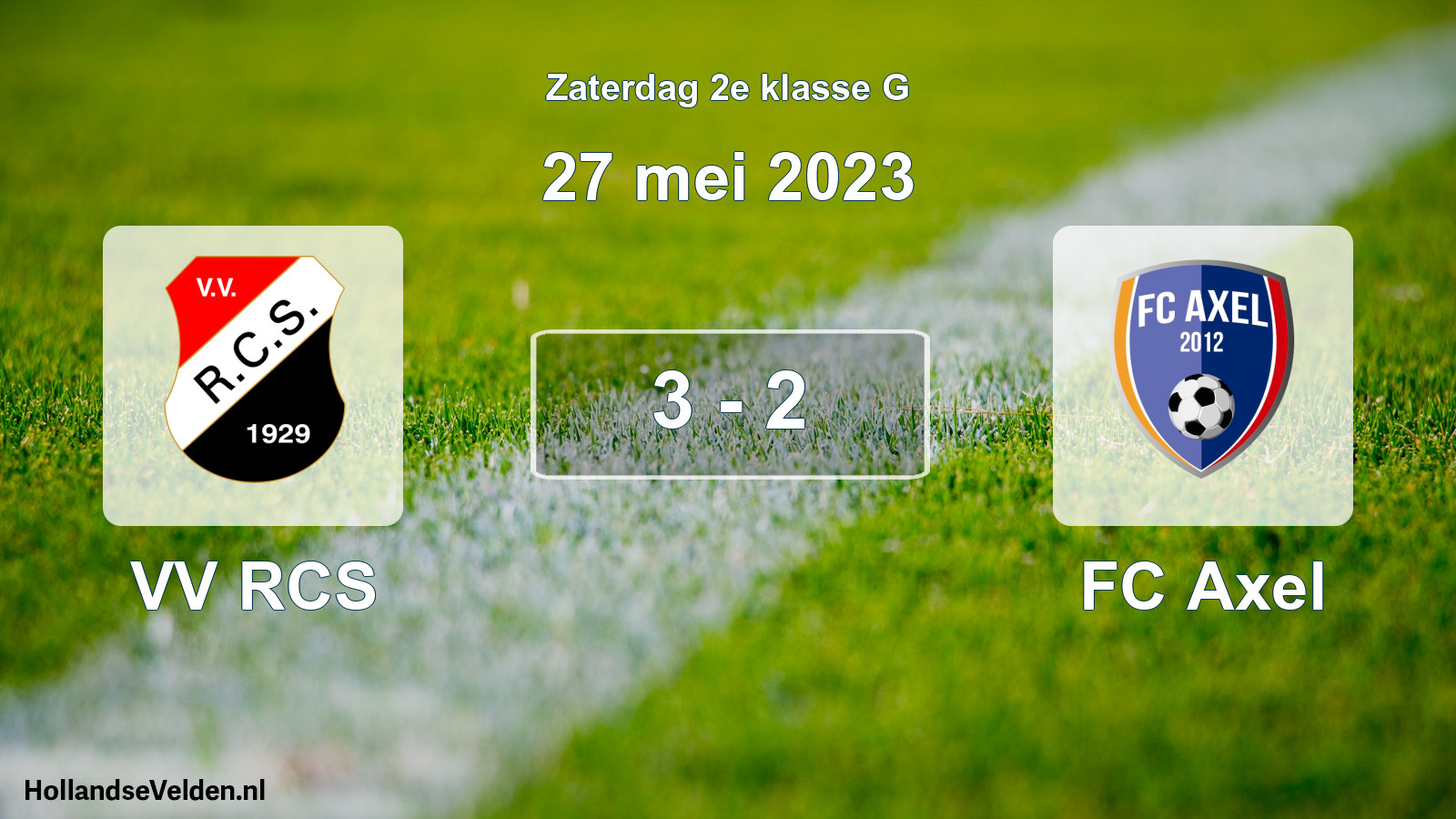 Total number of matches played: VV RCS - FC Axel 3 - 2 (27 May 2023)