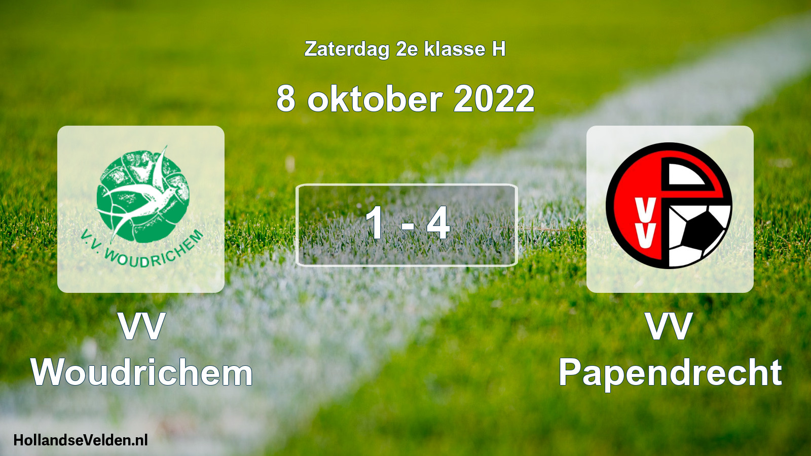 Total number of matches played: VV Woudrichem - VV Papendrecht 1 - 4 (8 October 2022)