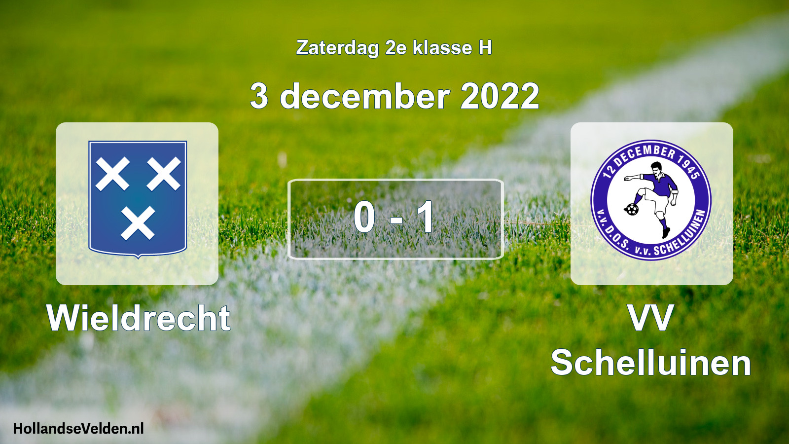 Total number of matches played: Wieldrecht - VV Schelluinen 0 - 1 (3 December 2022)