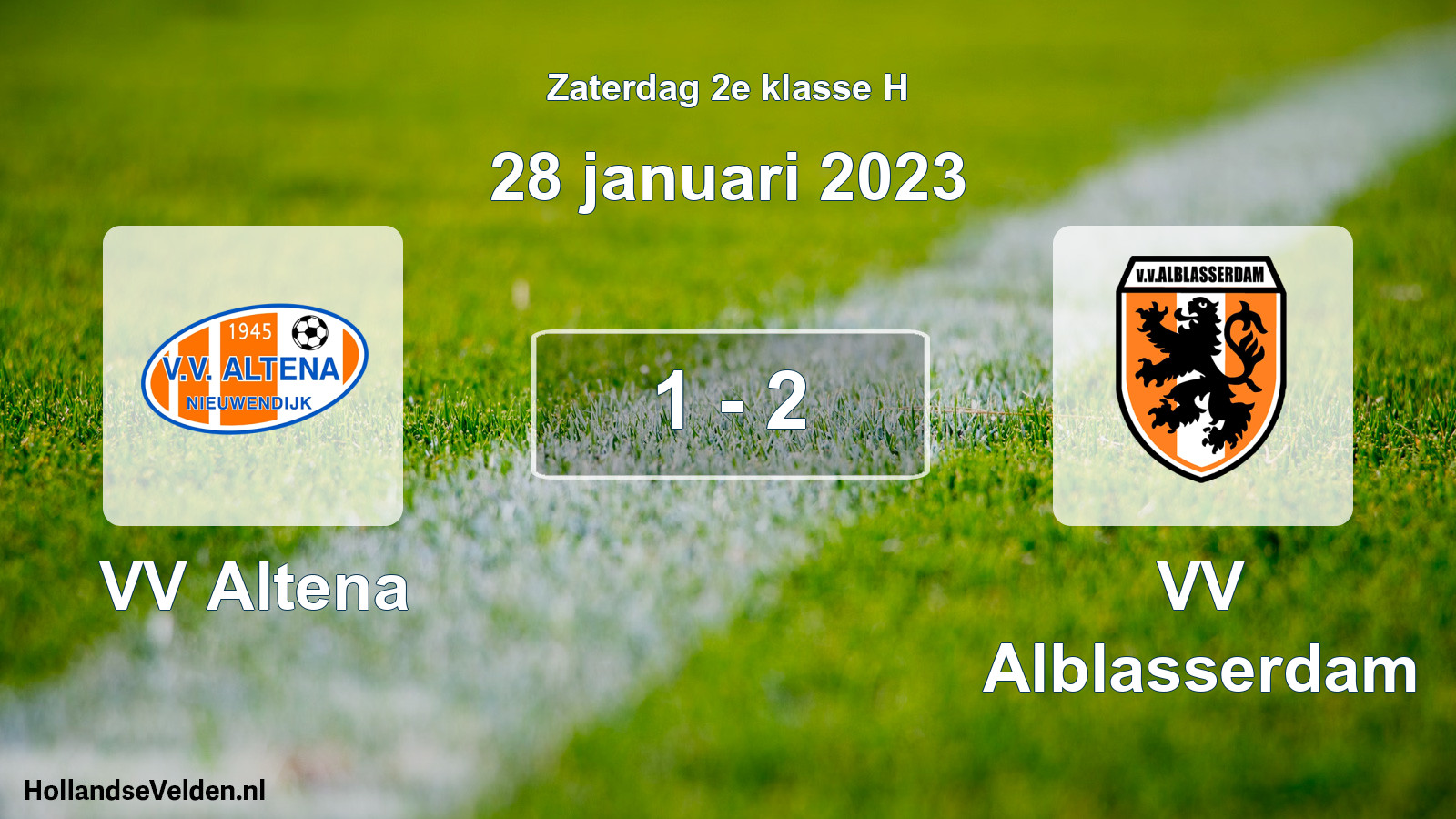 Total number of matches played: VV Altena - VV Alblasserdam 1 - 2 (28 January 2023)