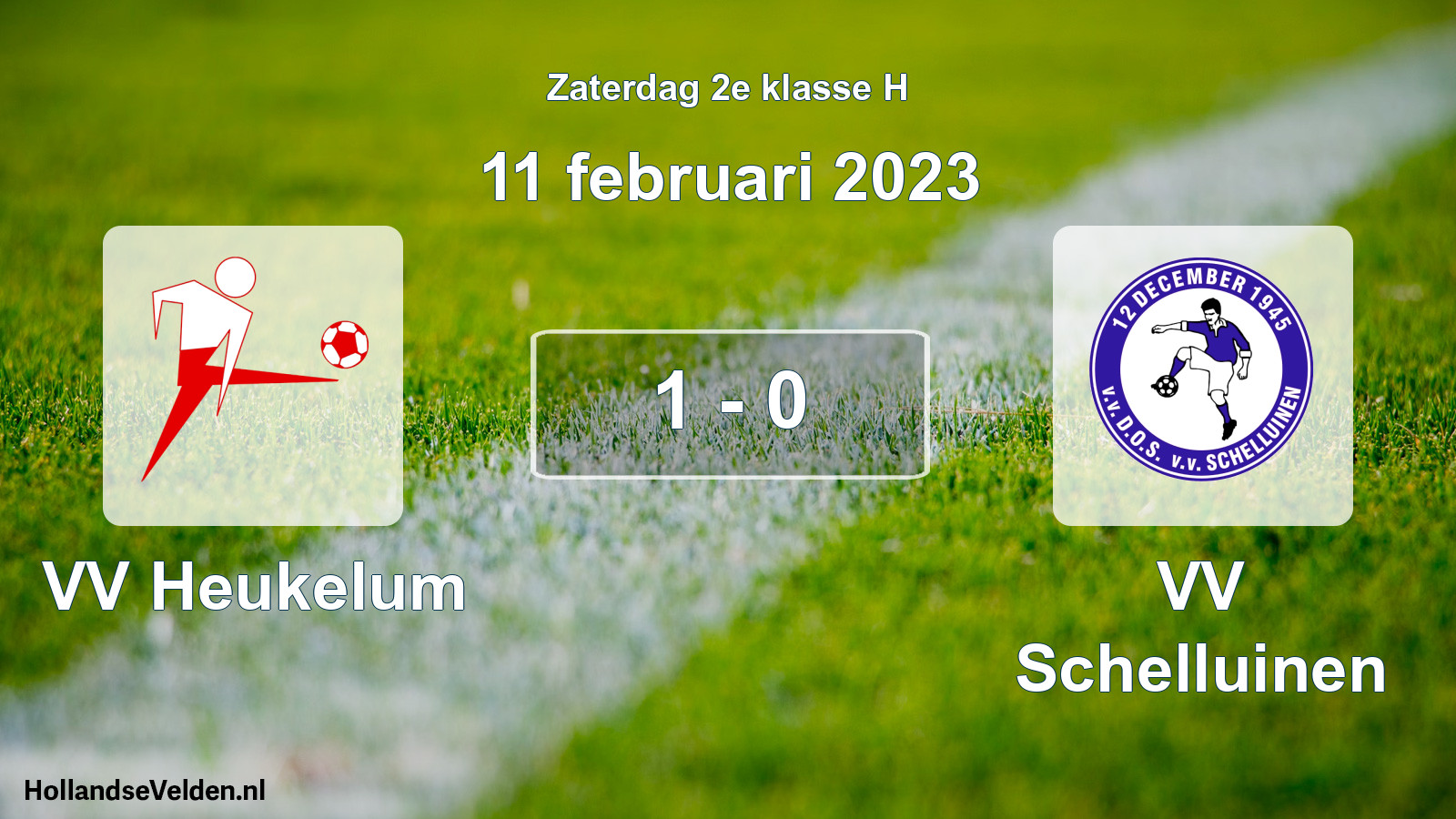 Total number of matches played: VV Heukelum - VV Schelluinen 1 - 0 (11 February 2023)