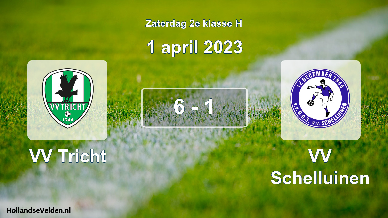 Total number of matches played: VV Tricht - VV Schelluinen 6 - 1 (1 April 2023)
