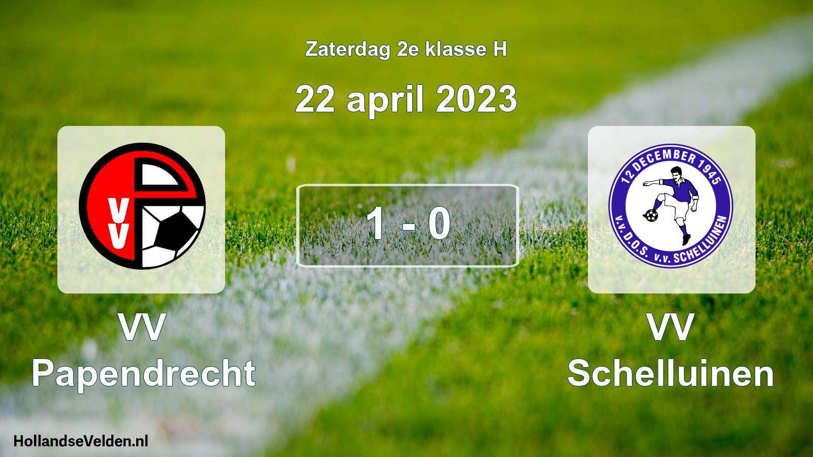 Total number of matches played: VV Papendrecht - VV Schelluinen 1 - 0 (22 April 2023)