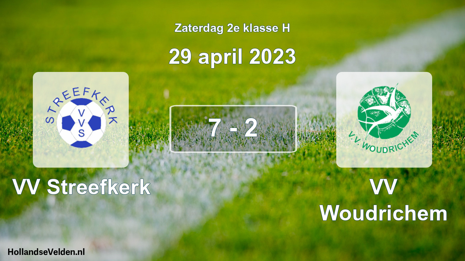 Total number of matches played: VV Streefkerk - VV Woudrichem 7 - 2 (29 April 2023)