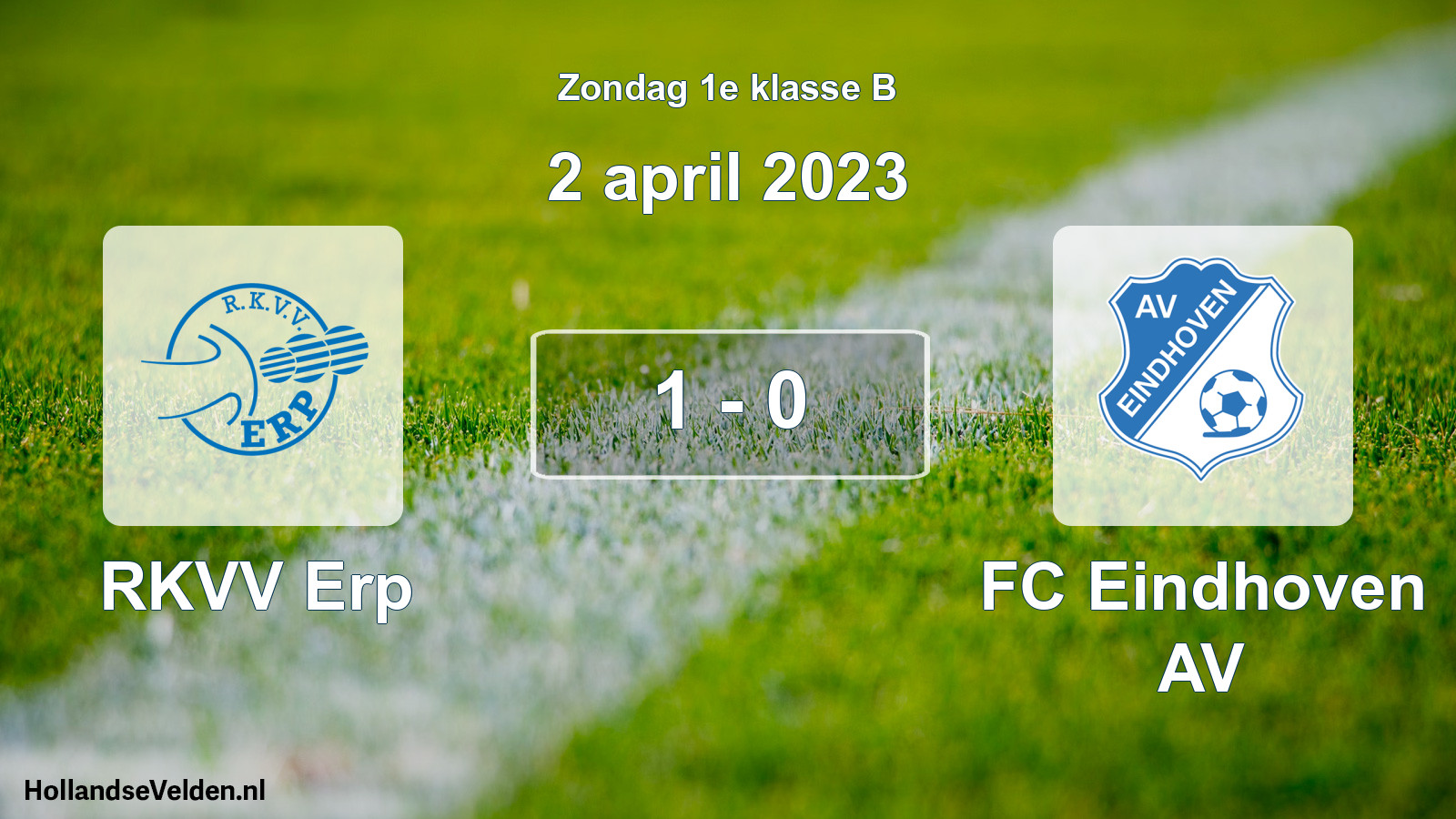 Total number of matches played: RKVV Erp - FC Eindhoven AV 1 - 0 (2 April 2023)