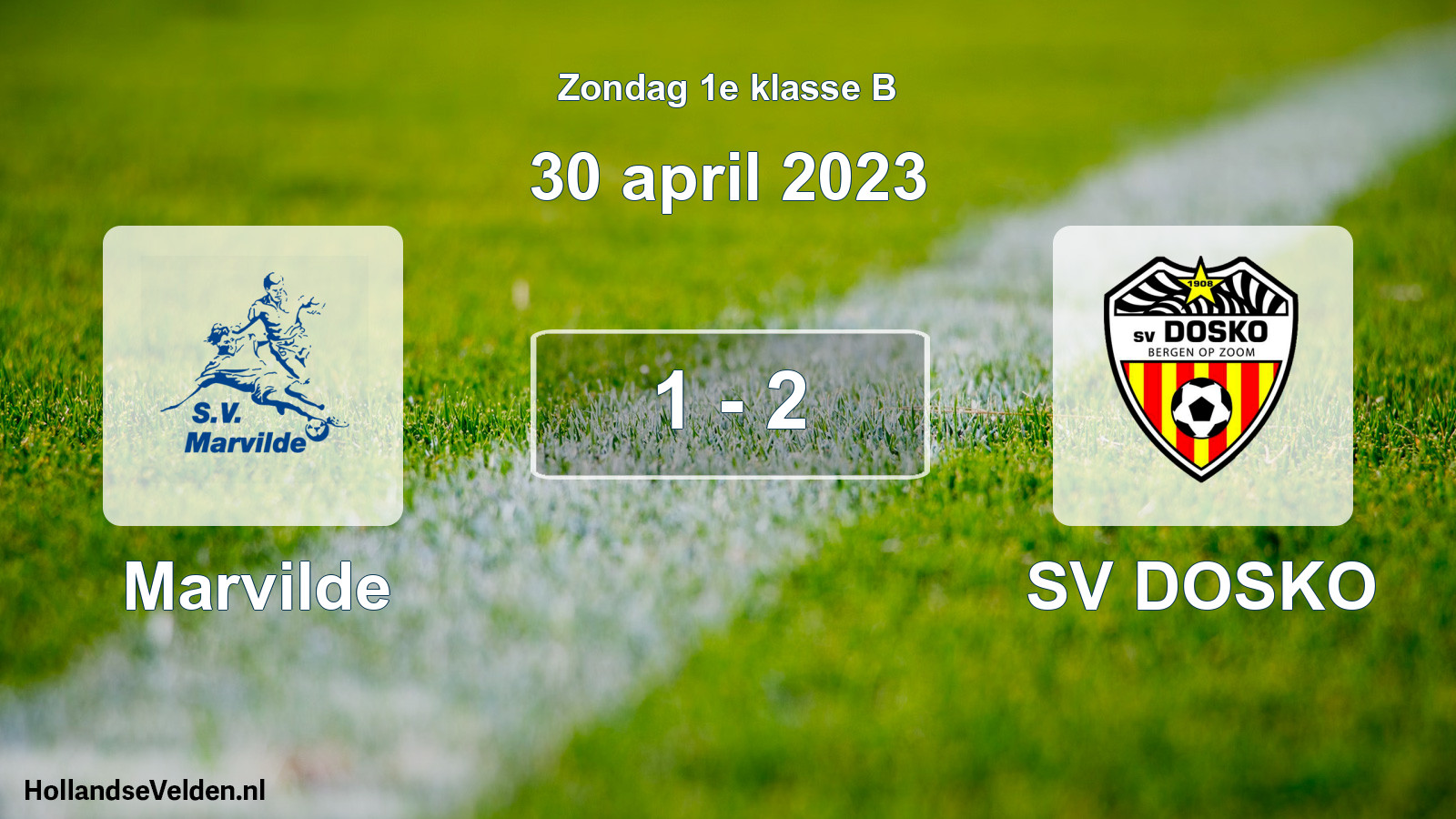 Total number of matches played: Marvilde - SV DOSKO 1 - 2 (30 April 2023)